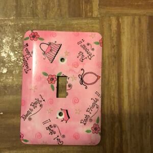 Girls light switch plate